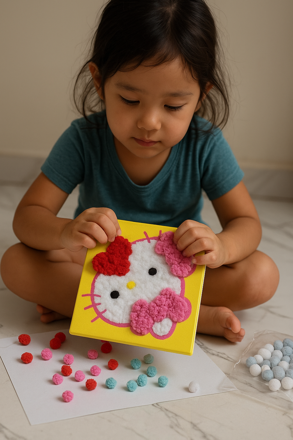 LILDNA Fur Ball Sticky Ball Activity Set for Kids