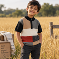 BOYS COLOR  BLOCK T-SHIRT