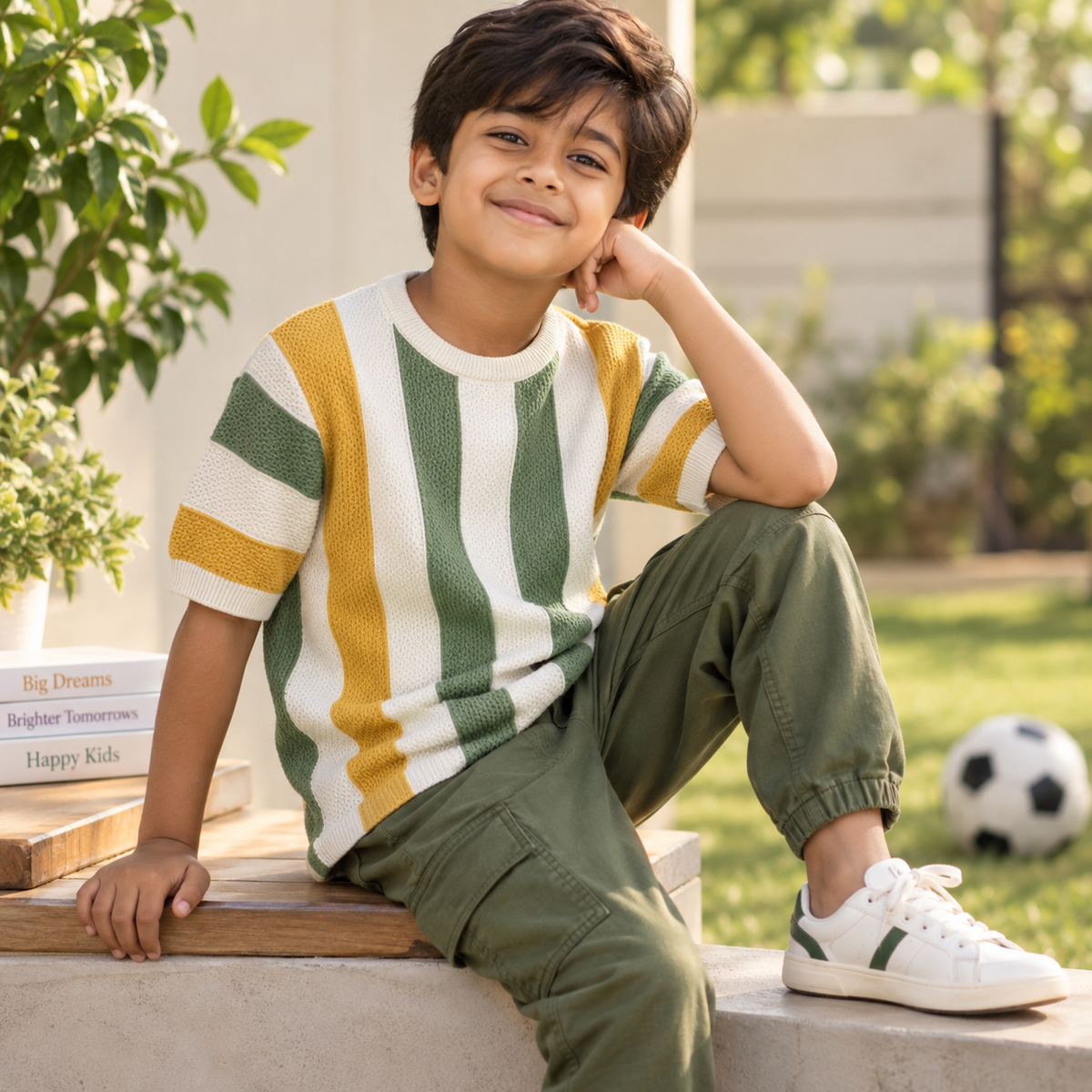 BOYS TSHIRT FOR WINTERS IN STRIPES