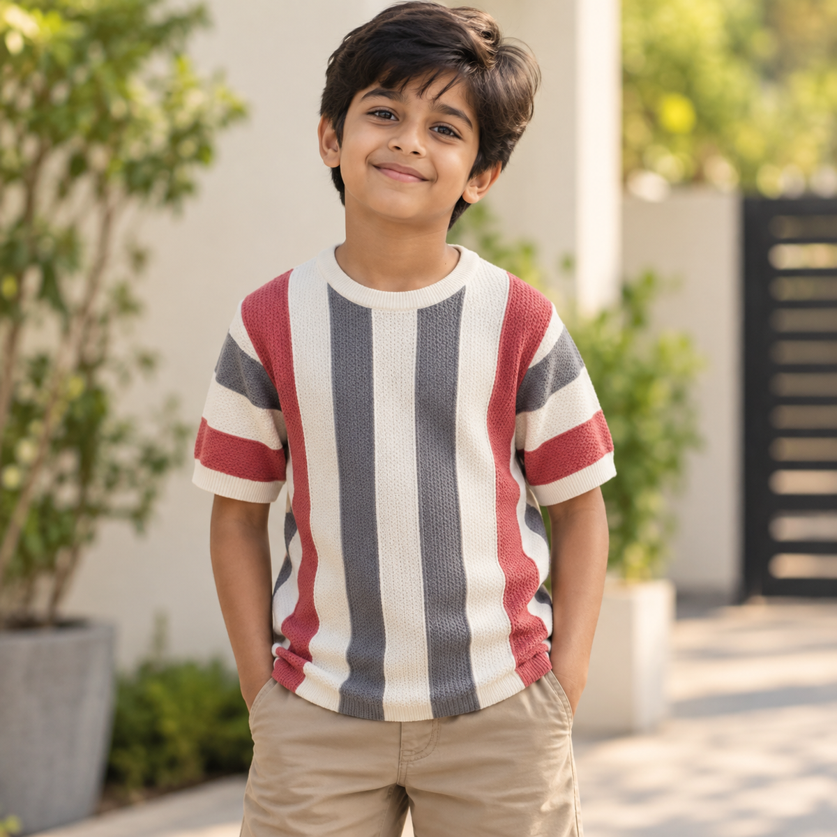 BOYS TSHIRT FOR WINTERS IN STRIPES