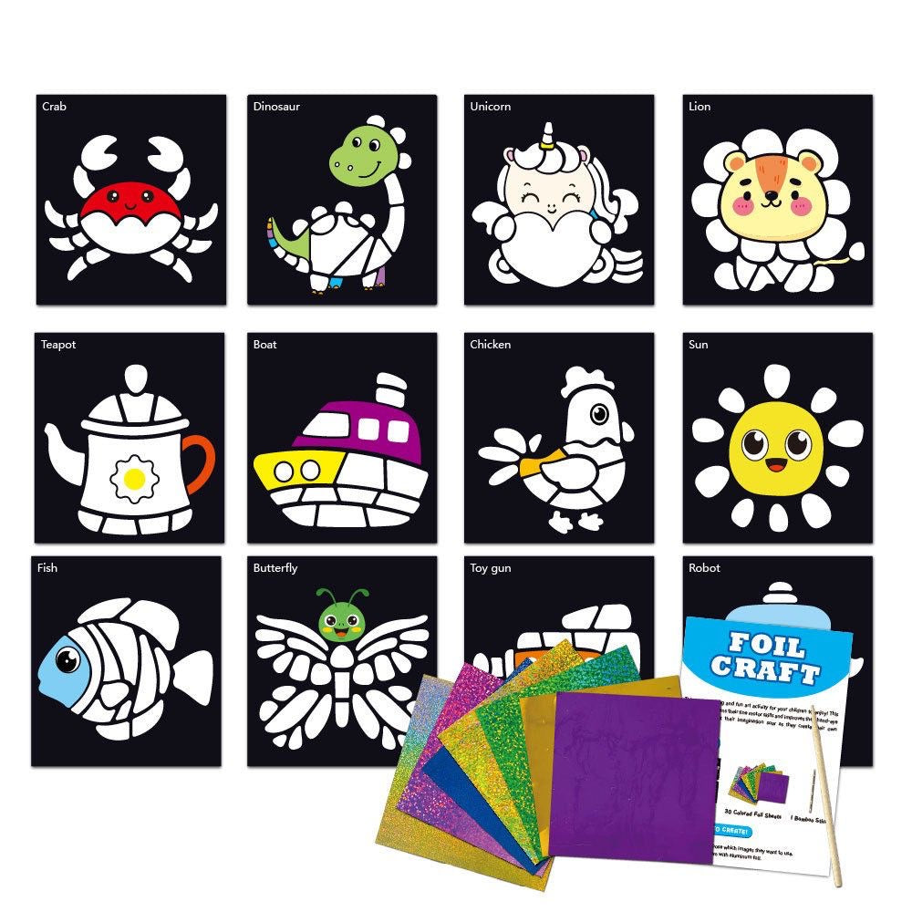 DIY Magic Foil Art Craft Kit for Kids