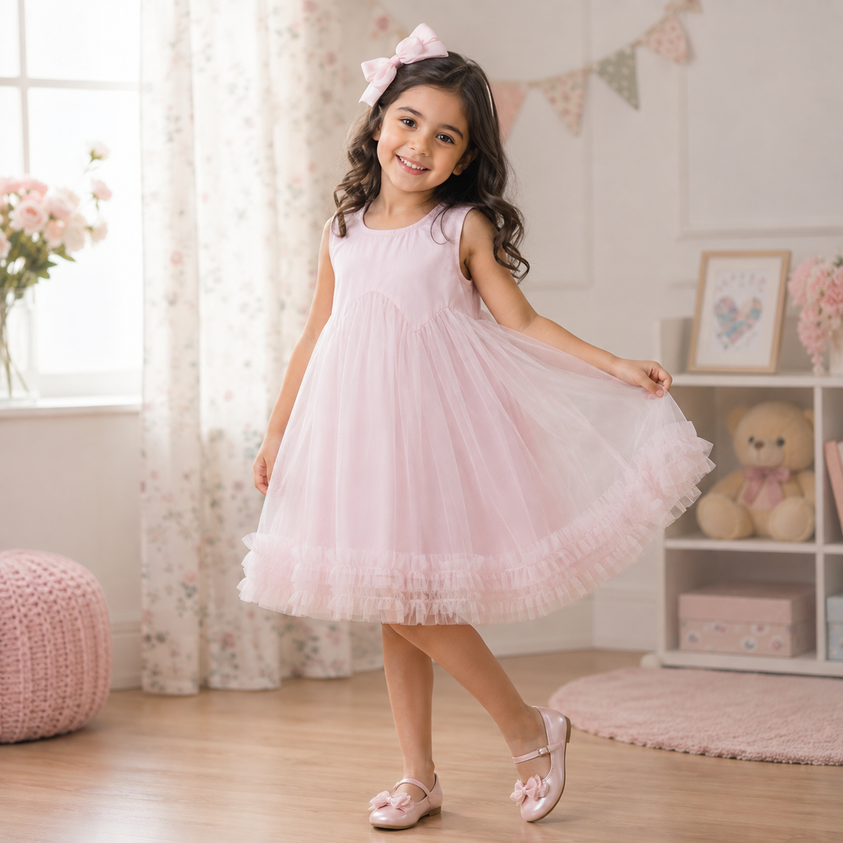 Cool Cotton Mesh Princess Dress