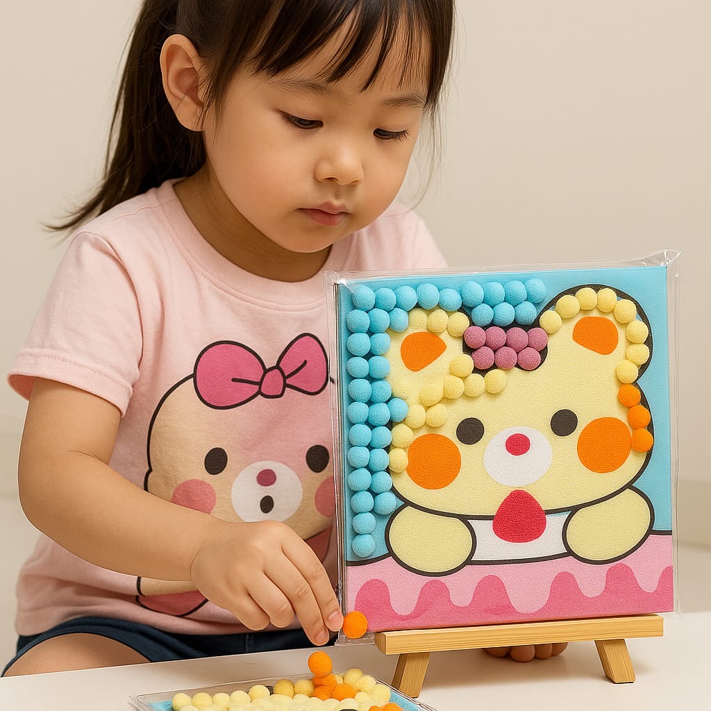 LILDNA Fur Ball Sticky Ball Activity Set for Kids