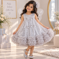 Disney-Inspired Enchanted Butterfly Sequin Mesh Fairy Princess Dress for Girls