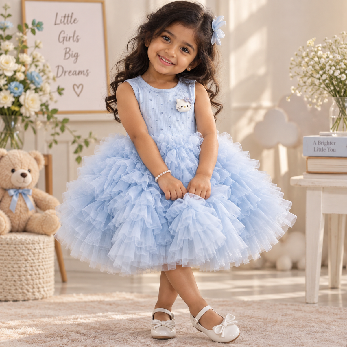 Disney-Inspired Enchanted Mesh Summer Dress for Baby Girls - 2026 Collection