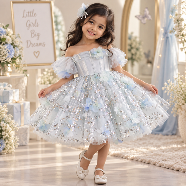 Disney-Inspired Enchanted Spring Princess Dress for Piano Recitals and Special Occasions