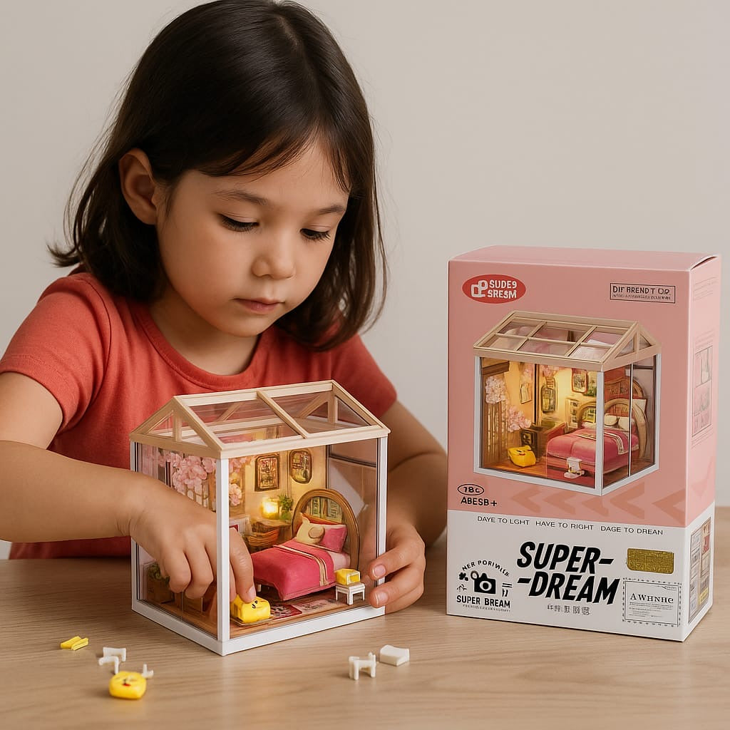 DIY Cabin Miniature Scene Box Theatre - A Creative Birthday Gift