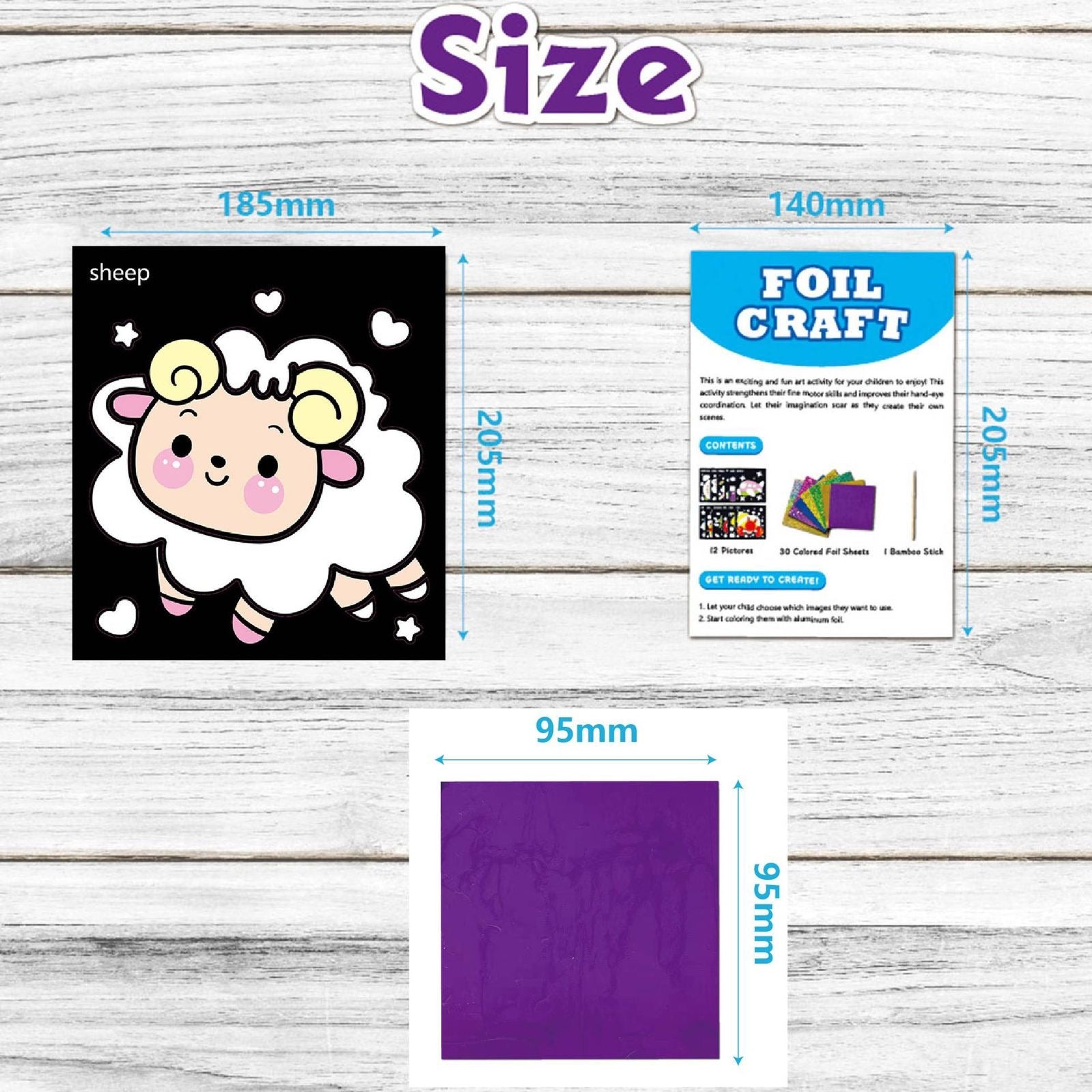 DIY Magic Foil Art Craft Kit for Kids