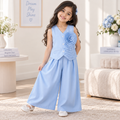 European and American Summer Floral Sleeveless Top and Pants Set