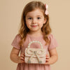 New Pearl Bow Little Fragrance Mini Girls Princess Pearl Handheld Crossbody Accessories Bags Wholesale