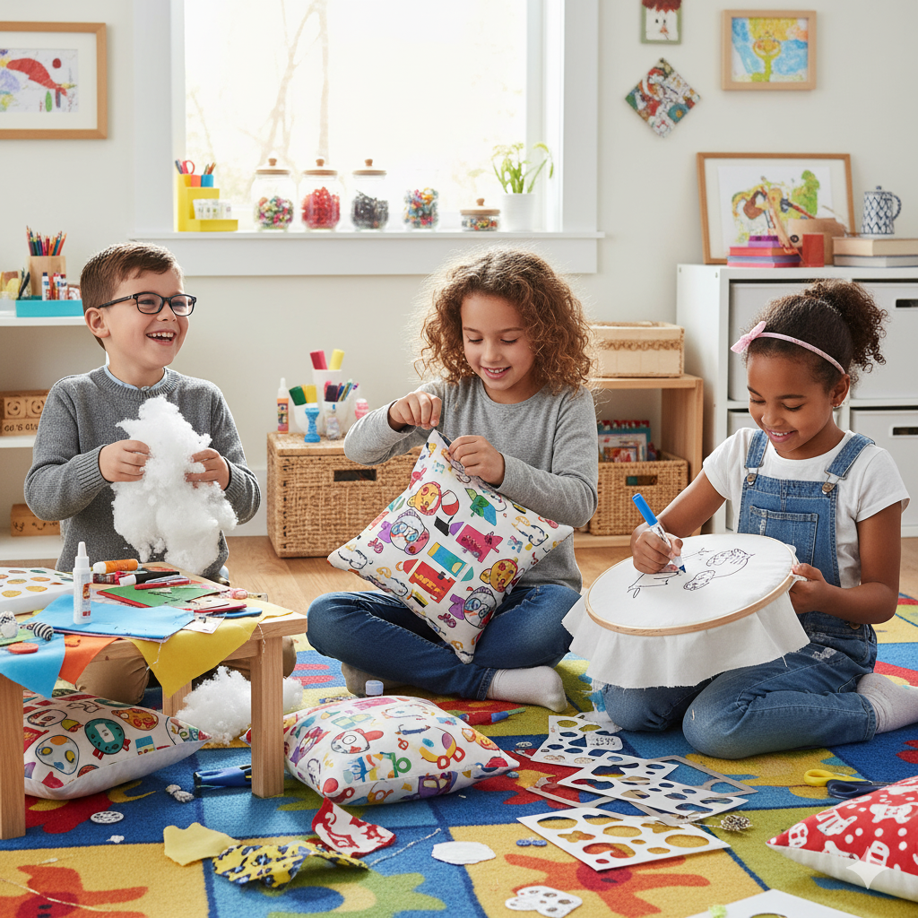 Dimorra Kids X Pillow DIY Telephone