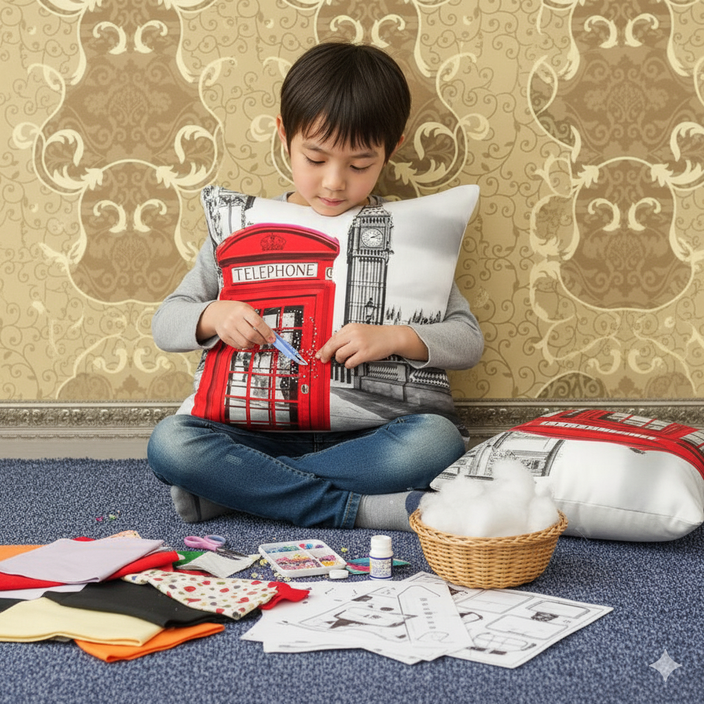 Dimorra Kids X Pillow DIY Telephone