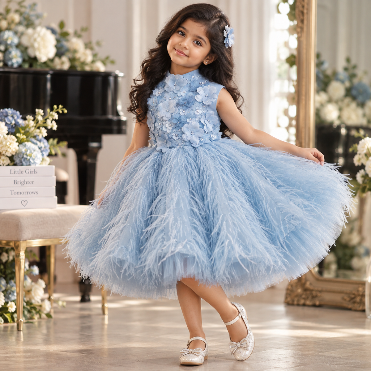 Hepburn Style Light Luxury Princess Dress