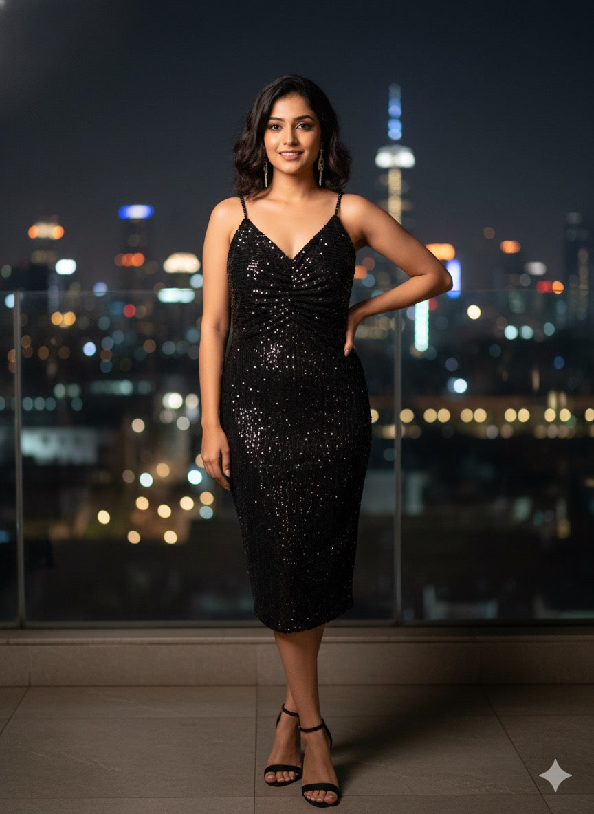 Midnight Muse Sequin Dress