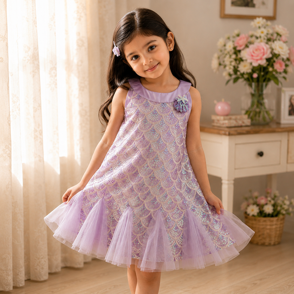 Mermaid Glow Princess Dress