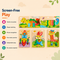 Montessori Peg Puzzle Bundle Pack of 4