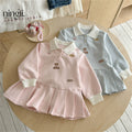 Girls' Long-Sleeve Preppy Polo Dress
