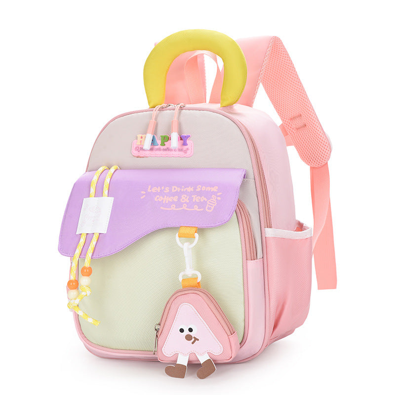 Children's Schoolbags New Style Cute Cartoon Backpacks for Boys and Girls Aged 3-6 Years Old Lightweight Weight-Reducing Backpacks Kindergarten Schoolbags