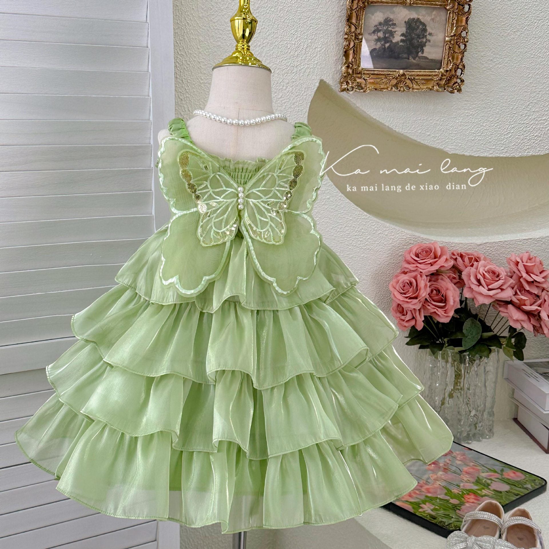 Disney-Inspired Enchanted Butterfly Fairy Cake Dress - Girls' Summer 2025 Collection