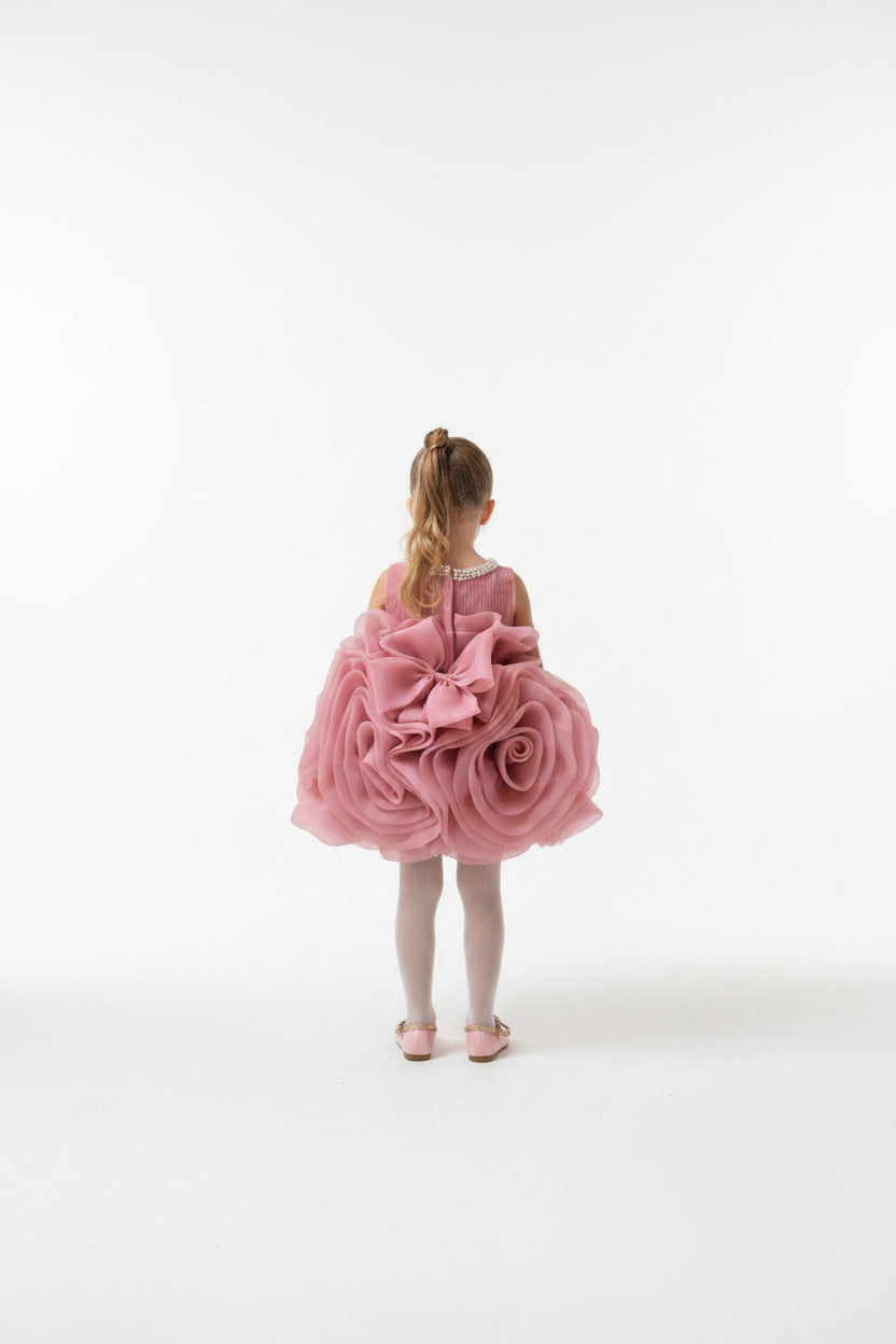 Children's One-Year-Old Dress Girl Princess Dress 2025 New Flower Girl Wedding Little Girl Host Piano Performance Dress
