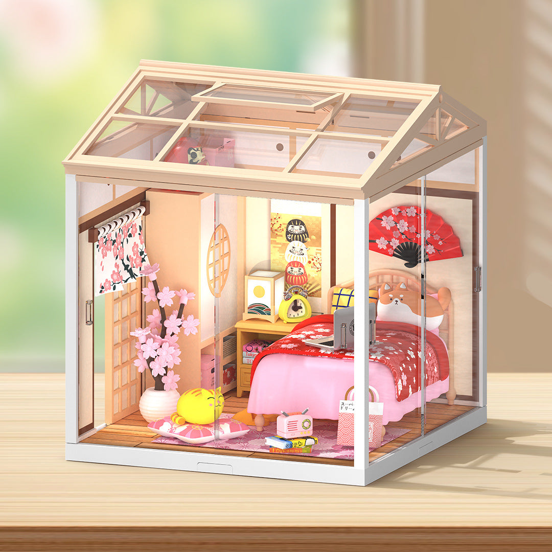 DIY Cabin Miniature Scene Box Theatre - A Creative Birthday Gift