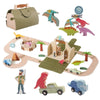 Children's Dinosaur Race Car Track Playset