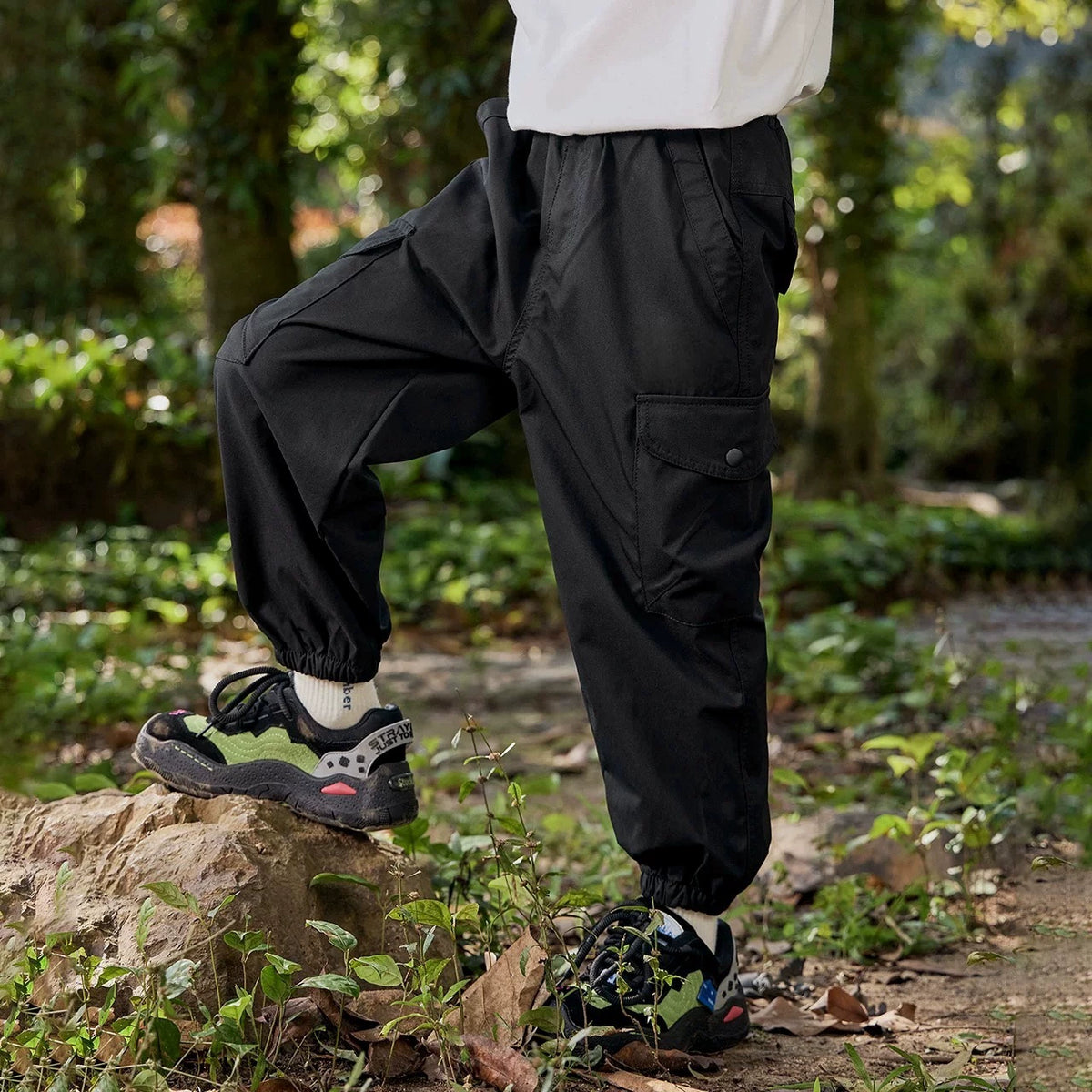 Children's Cargo Pants for Boys, Spring and Autumn Casual Pants, 2026 Spring and Autumn Korean Style Multi-Pocket Pants, Manufacturer Children's Clothing, Loose Fit