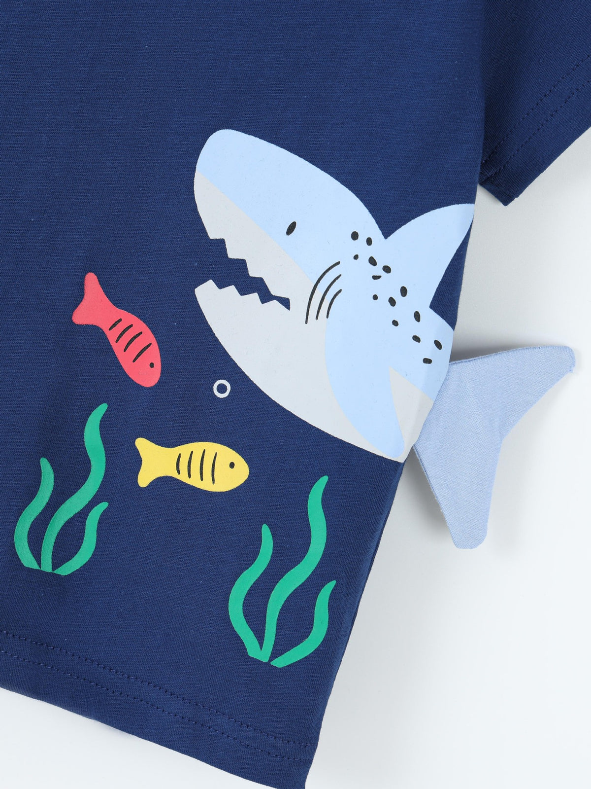 26 New Summer Style Boys' Short-Sleeved T-Shirts, European and American Fashionable Shark Print Kidsren's Round-Neck T-Shirts, Cross-Border Supply of Kidsren's Clothing