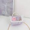 New Pearl Bow Little Fragrance Mini Girls Princess Pearl Handheld Crossbody Accessories Bags Wholesale