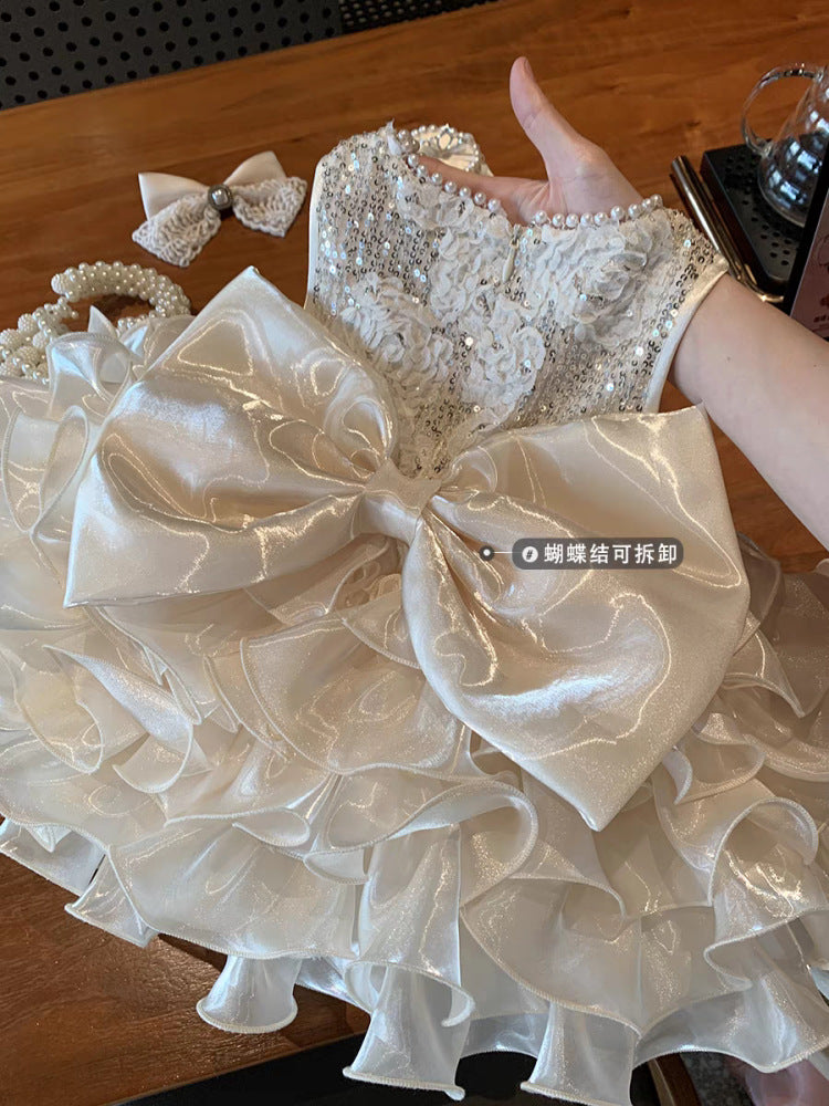 Enchanted Princess Summer Gala Dress - 2025 Disney-Inspired Birthday & Performance Gown for Girls