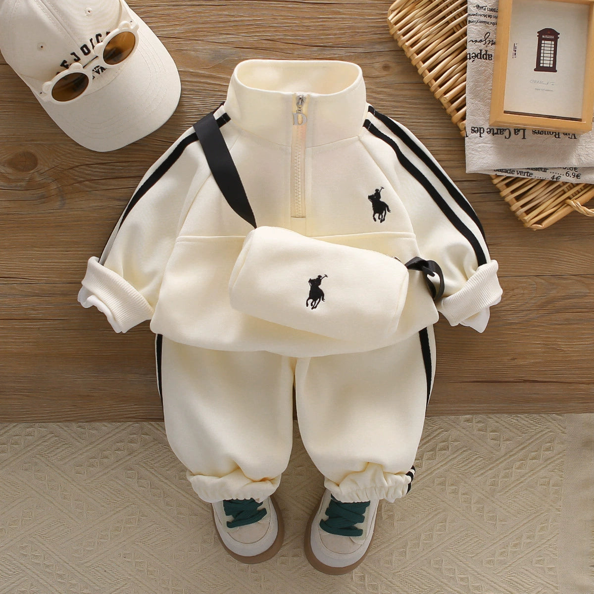 2026 Autumn Children's Suit New Style Boys' Two-Piece Set Baby Spring and Autumn Casual Sports Suit Trendy Children's Clothing Foreign Trade
