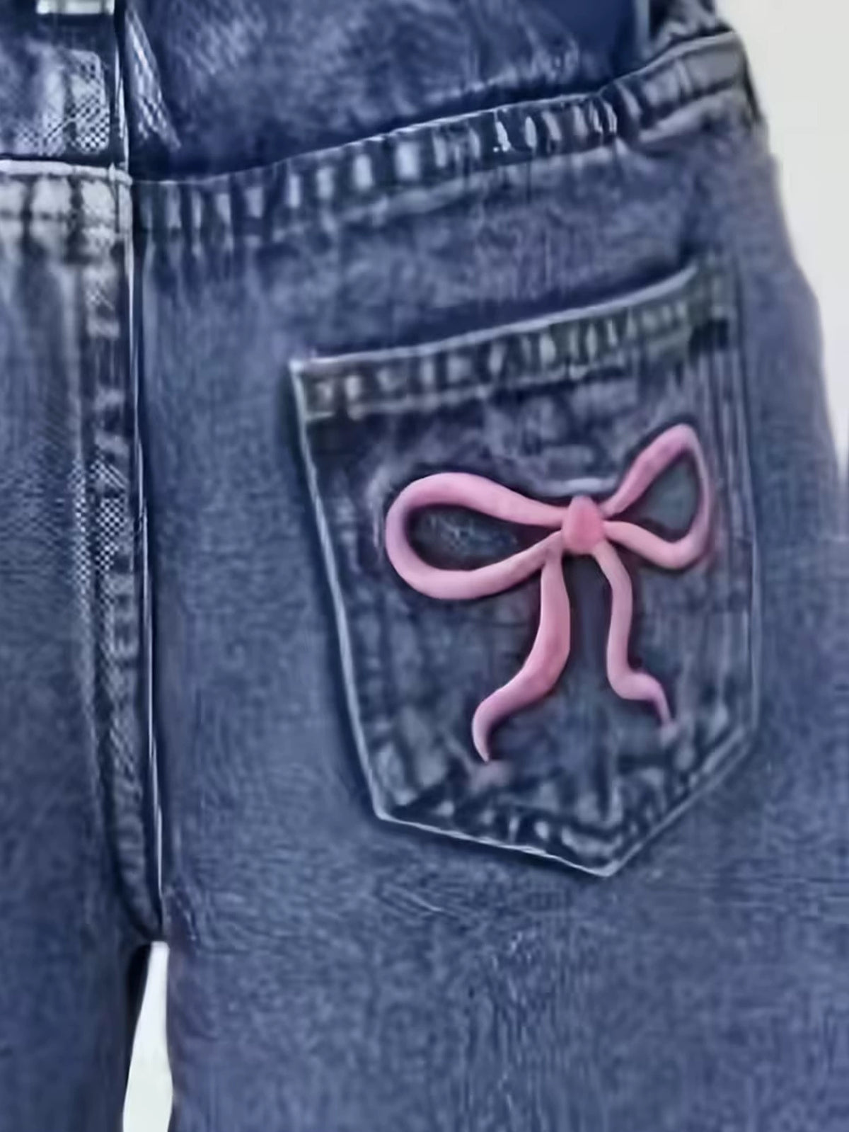 Girls' denim shorts for summer, versatile new style for older children, thin, stylish, loose, casual mid-length pants