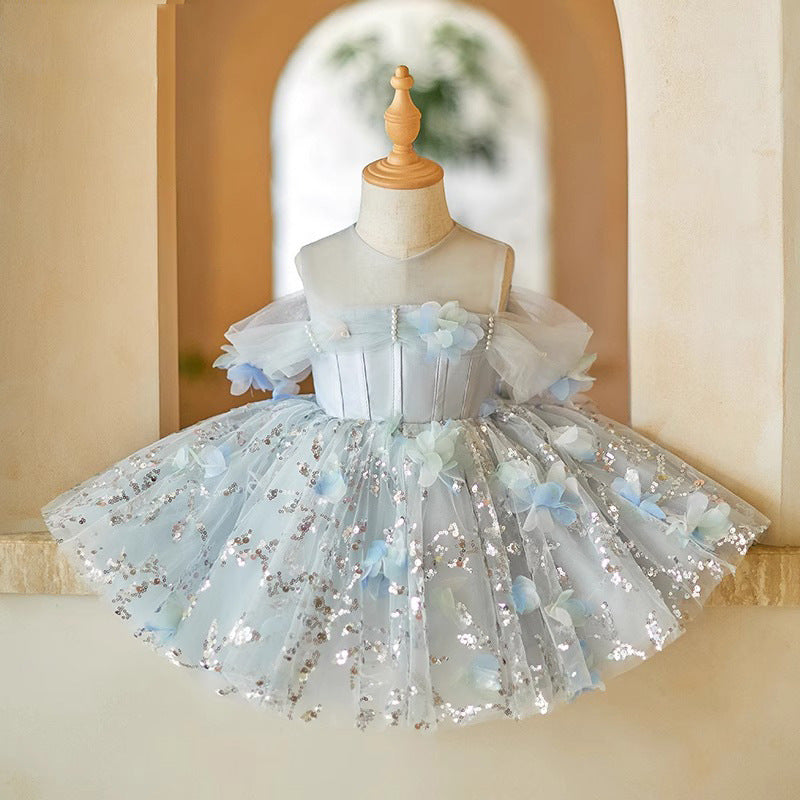 Disney-Inspired Enchanted Spring Princess Dress for Piano Recitals and Special Occasions