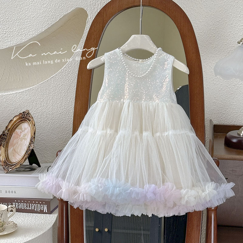 Disney-Inspired Enchanted Butterfly Fairy Dress - Girls' 2025 Birthday Gauze Gown