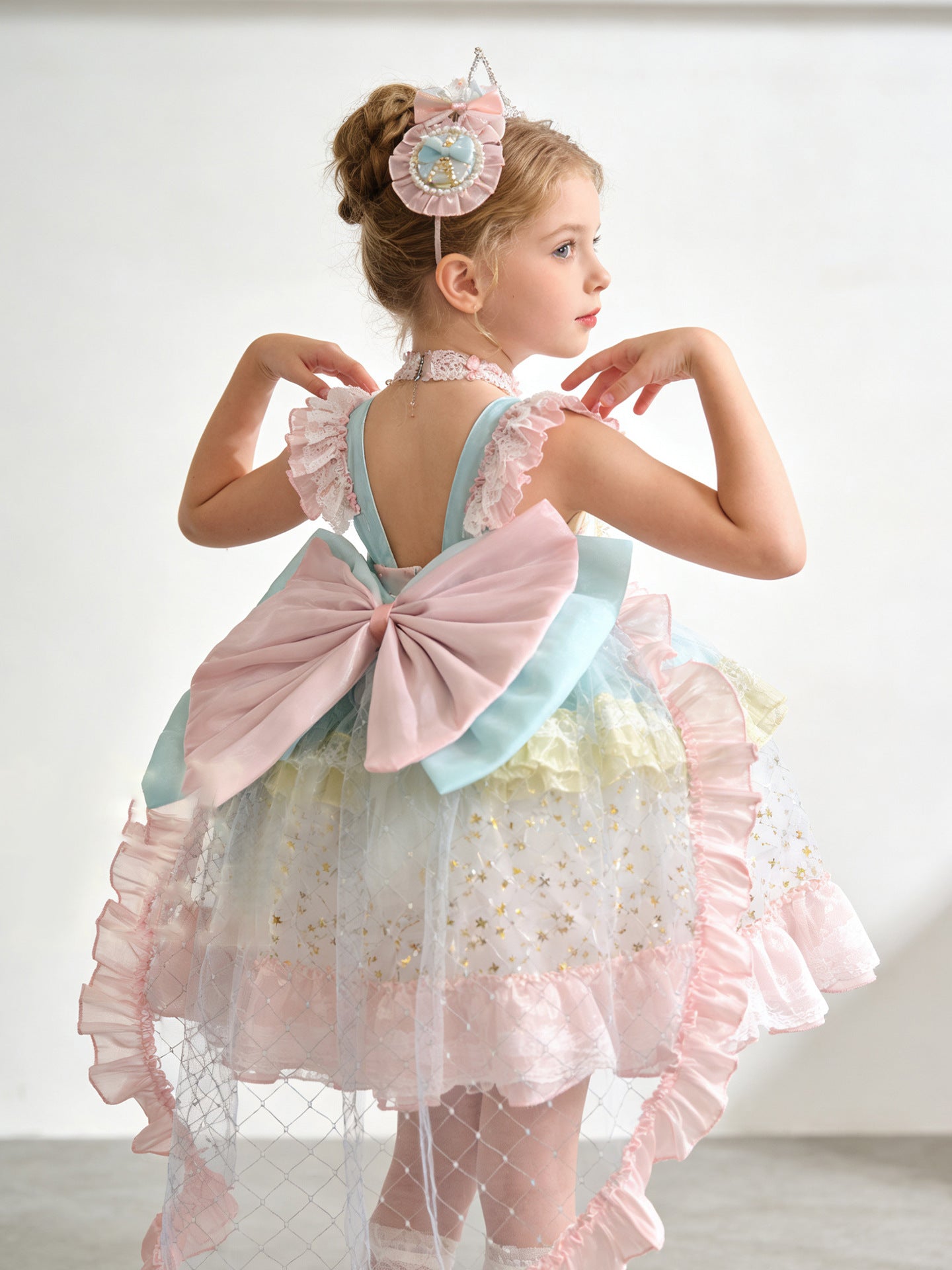 Carousel Princess Dress 2026 New Product Girls Birthday Party Flower Girl Dress Lolita Sweet Baby Puff Dress