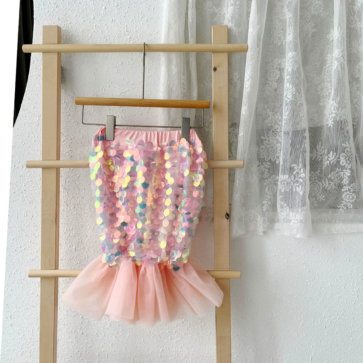 Children's Clothing Skirt Girls Baby Mermaid Princess Skirt 2026 Spring and Summer New Style Kidsren's Skirt Mesh Sequins
