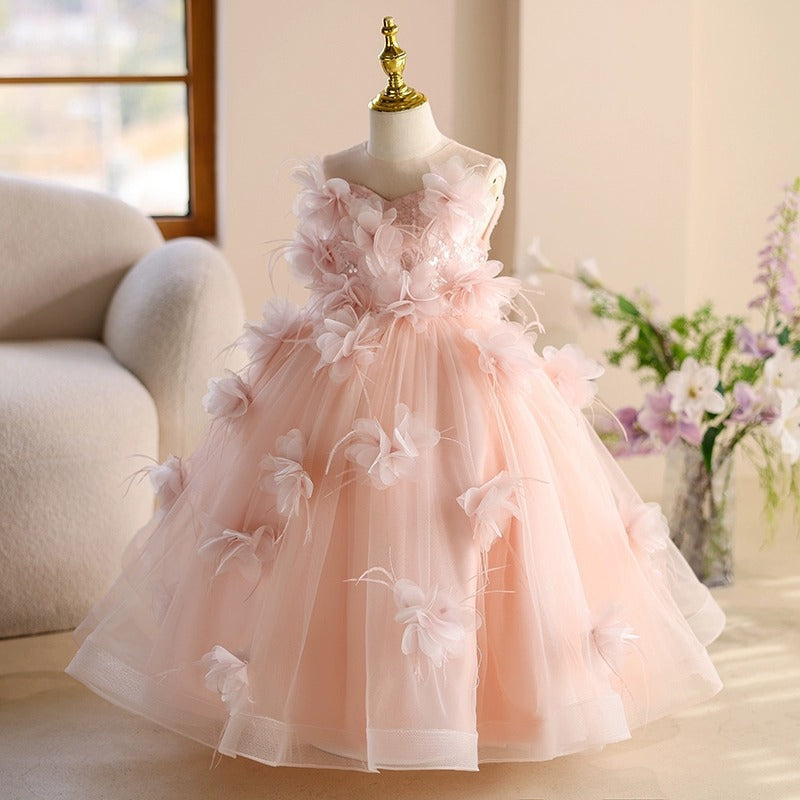 Enchanted Princess Birthday & Performance Gown for Little Girls