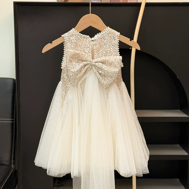Girls' Sequined Princess Dress 2026 Summer New Style Children's Formal Dress Summer Fashionable Girl's Sleeveless Dress