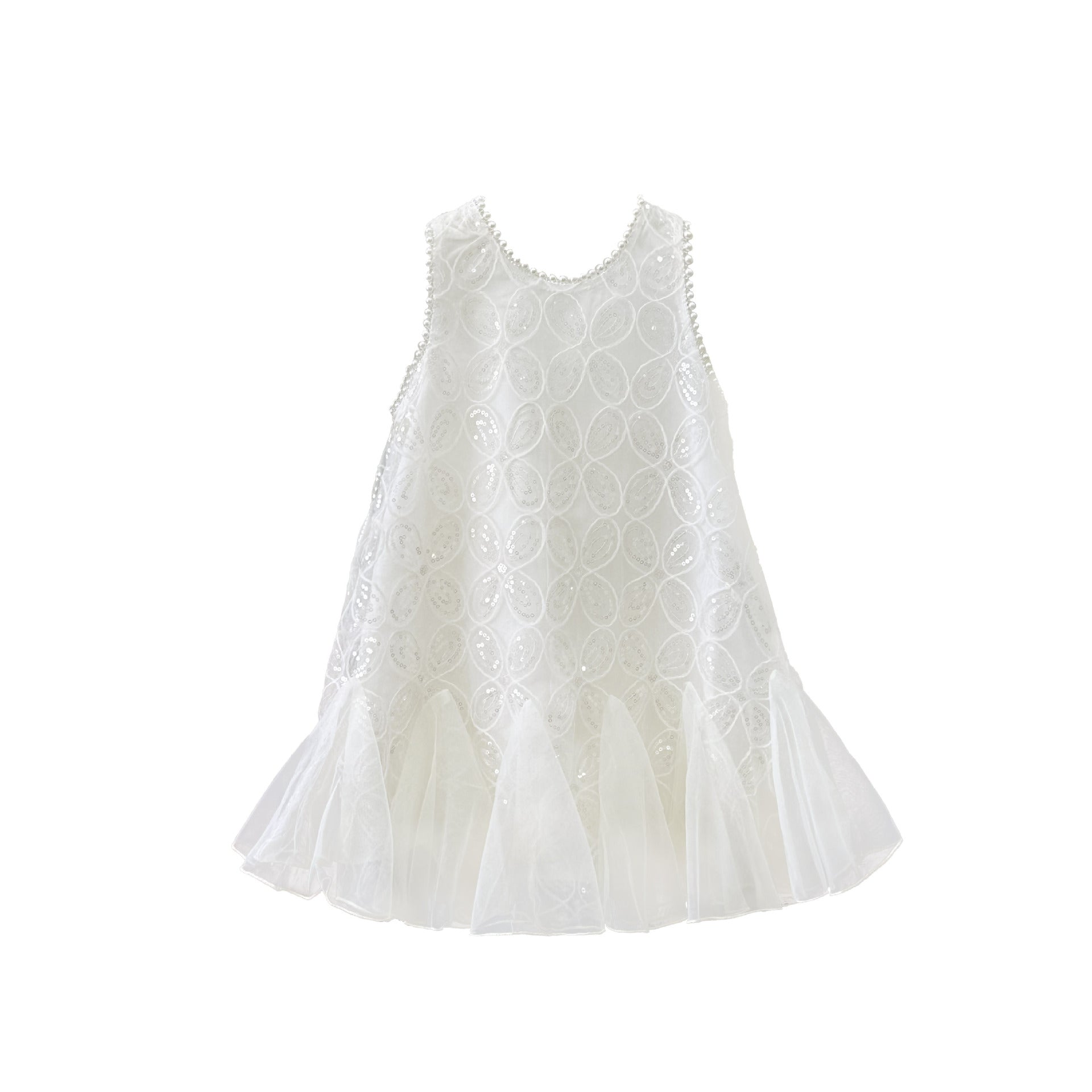 Disney-Inspired Girls' 2025 Summer Princess Fishtail Mesh Cheongsam Birthday Dress