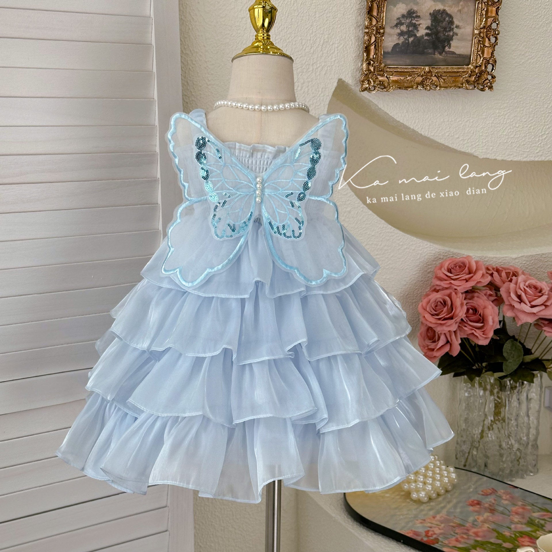 Disney-Inspired Enchanted Butterfly Fairy Cake Dress - Girls' Summer 2025 Collection
