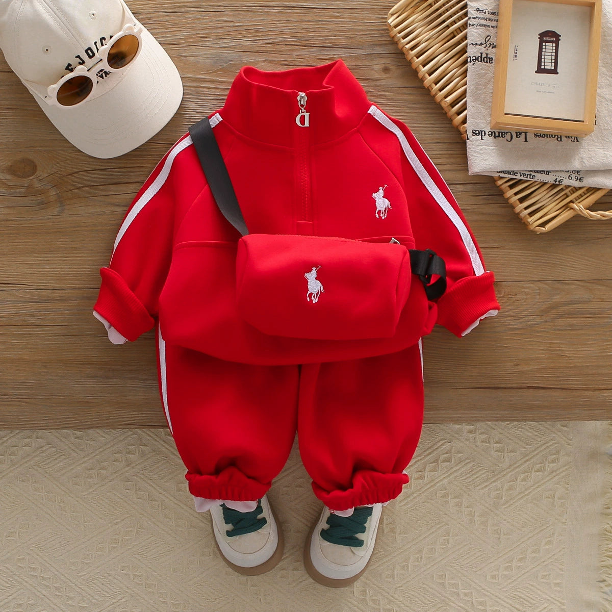2026 Autumn Children's Suit New Style Boys' Two-Piece Set Baby Spring and Autumn Casual Sports Suit Trendy Children's Clothing Foreign Trade