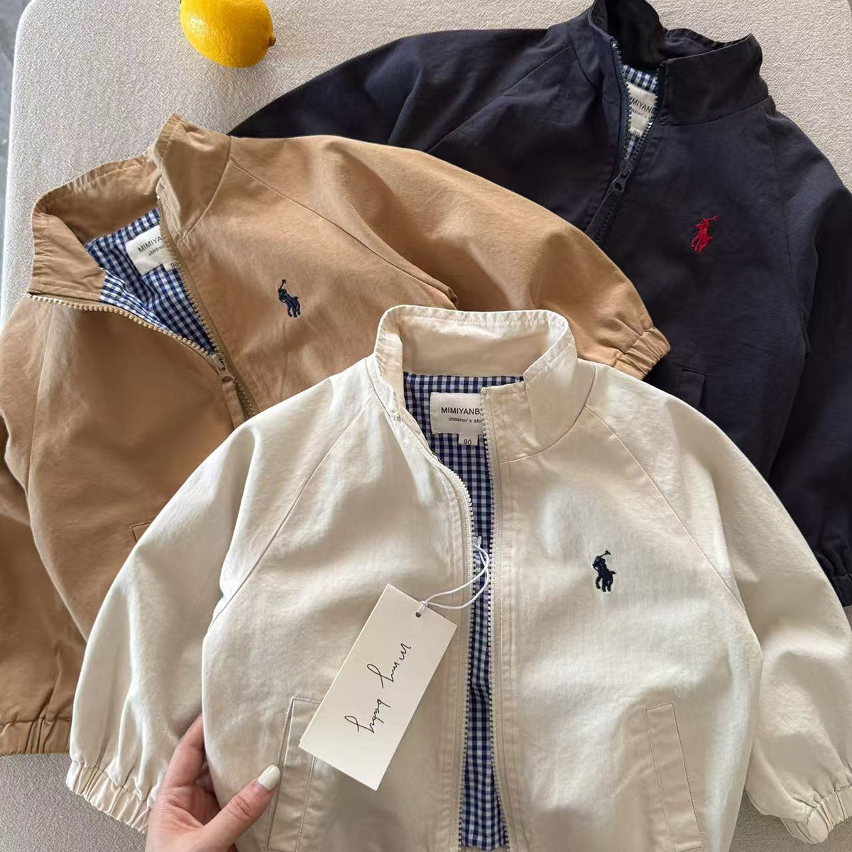Children's Jacket 2026 Spring Collection Boys' Trendy Embroidered Jacket Toddler Top Big Kids Spring and Autumn Shirt