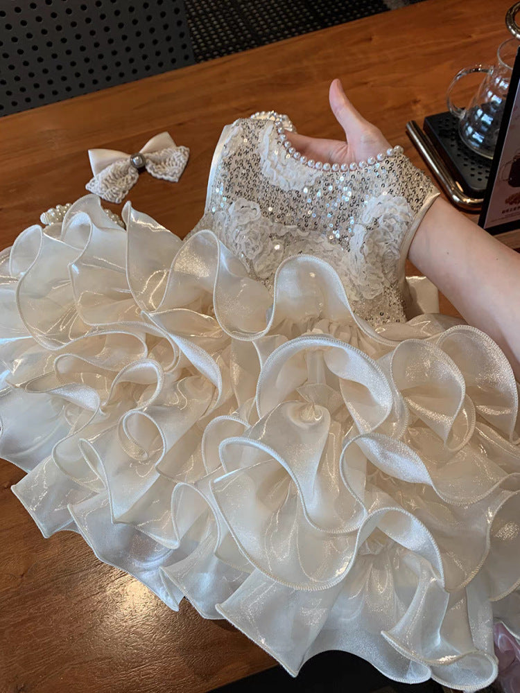 Enchanted Princess Summer Gala Dress - 2025 Disney-Inspired Birthday & Performance Gown for Girls
