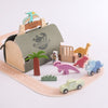 Children's Dinosaur Race Car Track Playset