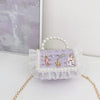 New Pearl Bow Little Fragrance Mini Girls Princess Pearl Handheld Crossbody Accessories Bags Wholesale