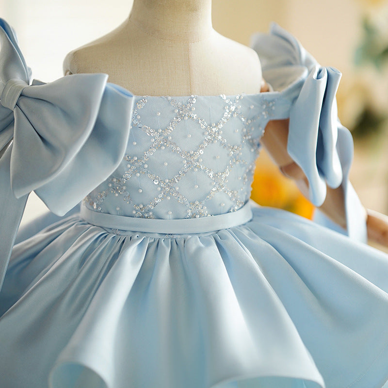 Children's Dress Princess Dress Birthday Evening Dress Piano Performance Dress Girls' Dress Host One Year Old Dress