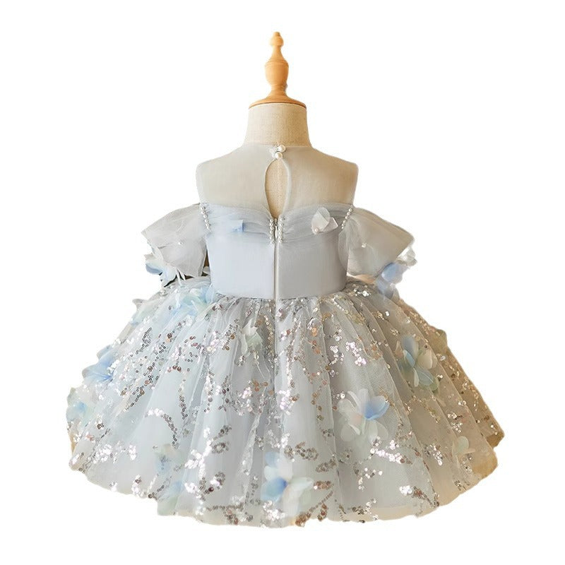 Disney-Inspired Enchanted Spring Princess Dress for Piano Recitals and Special Occasions