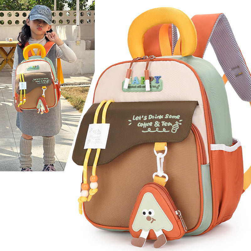 Children's Schoolbags New Style Cute Cartoon Backpacks for Boys and Girls Aged 3-6 Years Old Lightweight Weight-Reducing Backpacks Kindergarten Schoolbags