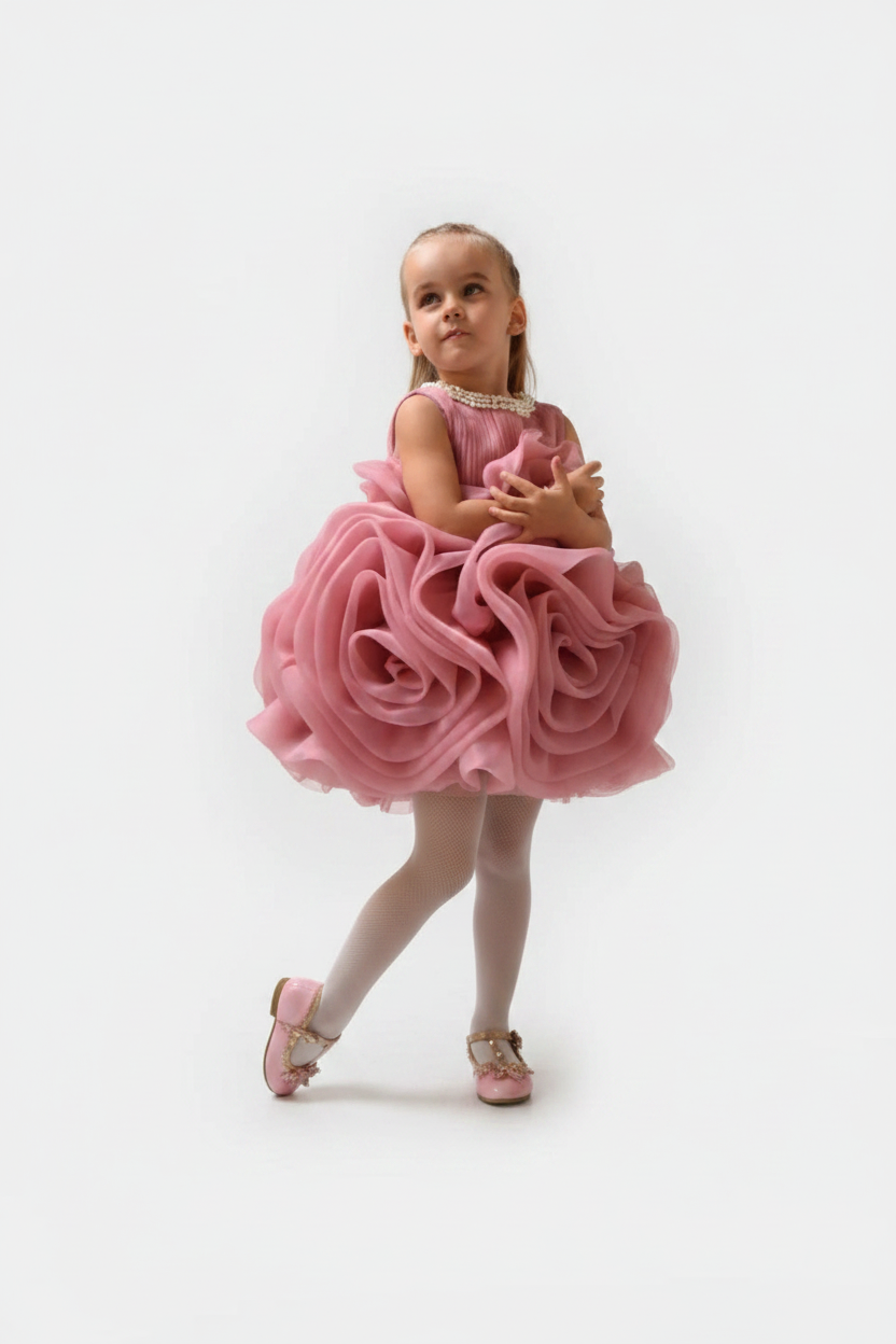 Lace Mesh Princess Dress – Flower Girl, Wedding, Hosting & Piano Performance Gow