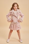 Winter Bloom Jacket & Skirt Set